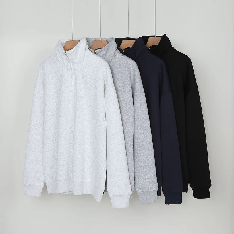 Women's Premium Half-zip Stand-up Collar shirts