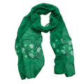 2pcs Olive Skinny Printed Scarf